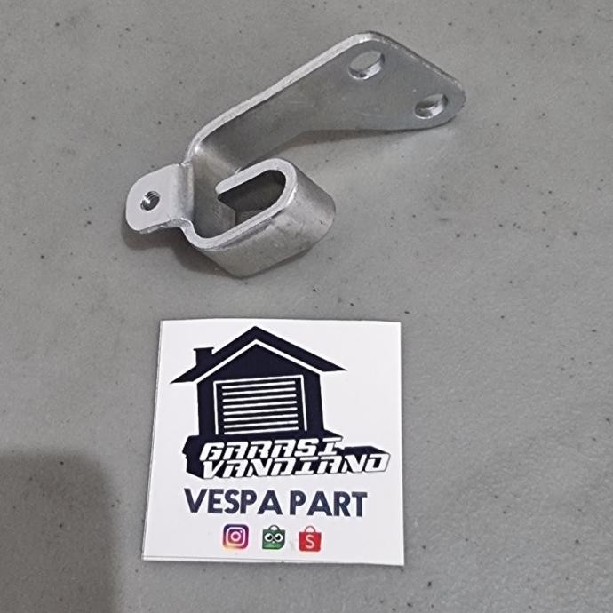 Ori - Plat Braket Tahanan Kabel Kopling Vespa Pts Pk Primavera Smallframe