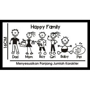 

DISKON TAMBAHAN HAPPY FAMILY / STICKER KELUARGA 5RB/KARAKTER !