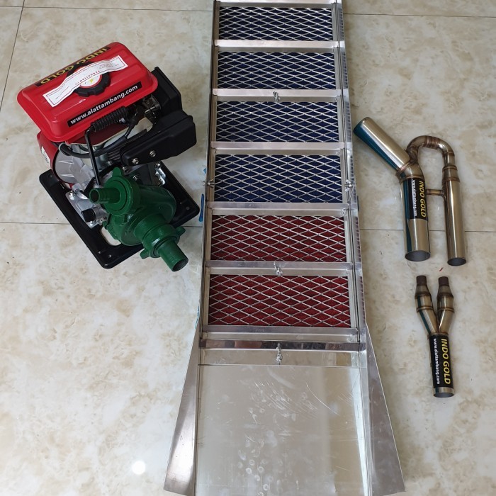 NEW sluicebox komplit, engine 3hp, nozzle hisap 2in, nozzle tembak