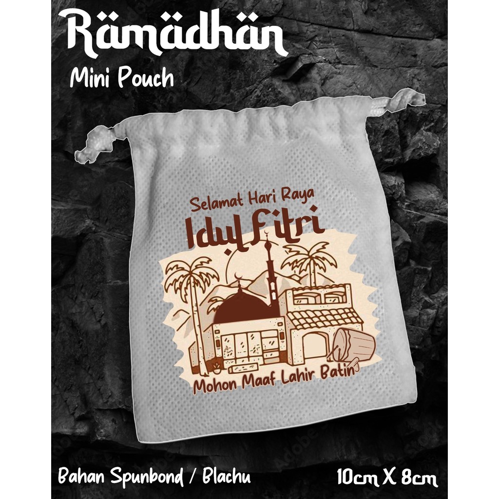 

Amplop Lebaran THR Pouch Serut lebaran Unik Lucu Custom Gambar Bahan Spunbound Dan Blacu