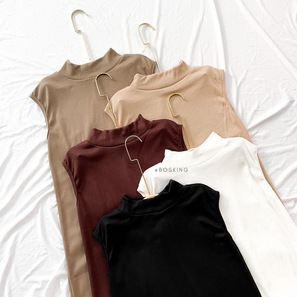 Inner Dress Rajut Mayung / Inner Jumbo Dewasa / Inner Gamis Tanpa Lengan