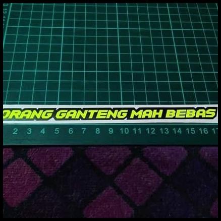 

TERBARU CUTTING STICKER ORANG GANTENG MAH BEBAS KUNING FLUO !!