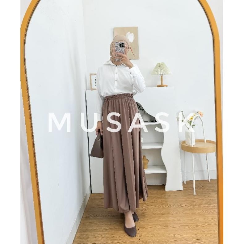 Rok Payung Polos / Flare Skirt / Rok Payung Panjang / Rok Polos Panjang