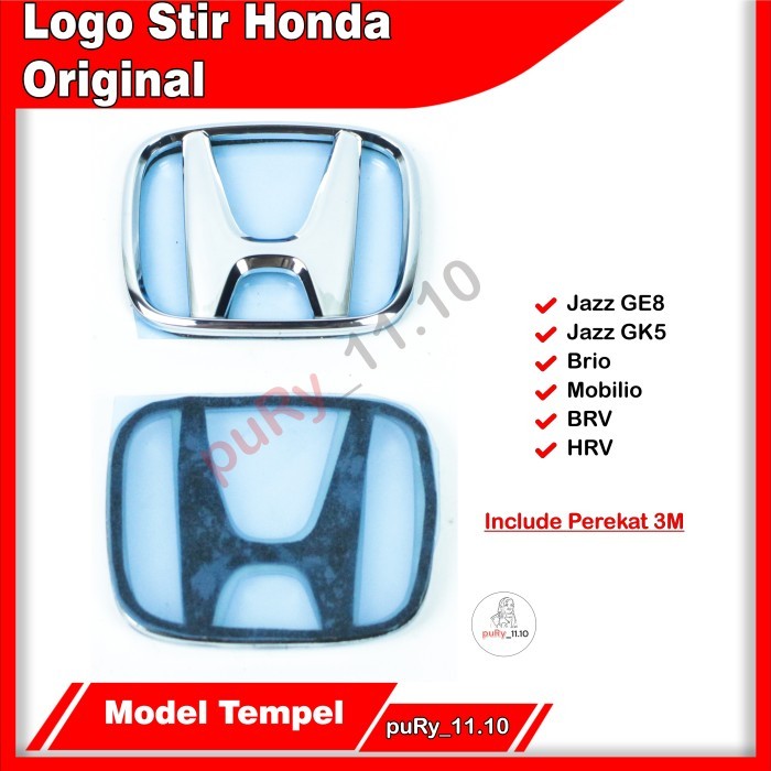 Ready Emblem Logo Lambang Stir Steer Honda Jazz Ge8 Jazz Gk5 Brio Ori