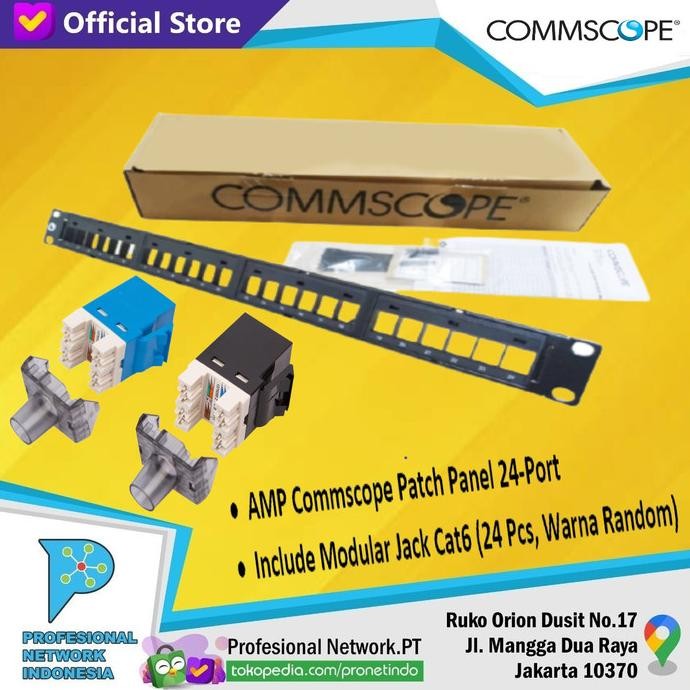 

AMP COMMSCOPE 1933796-2 PATCH PANEL 24 PORT SL SERIES CAT6/CAT.6/CAT-6 ORIGINAL