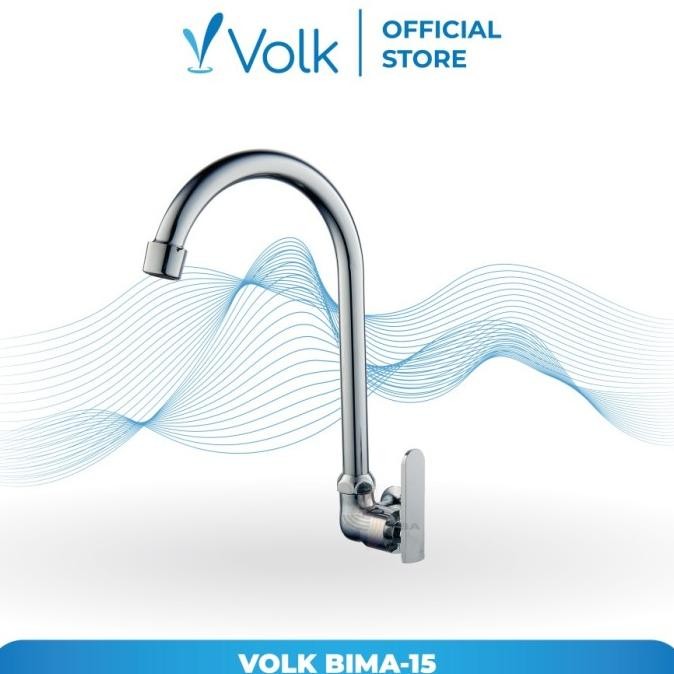 Produk Unggulan] VOLK BIMA-15 KRAN SINK WALL 1/2"