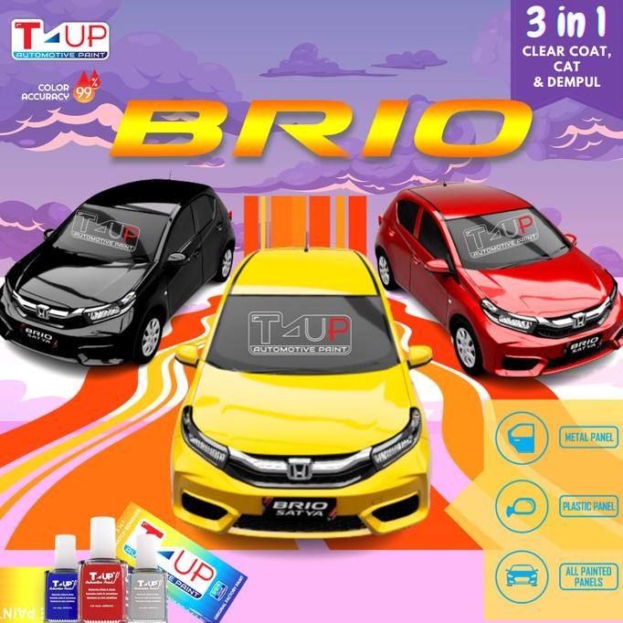 

CAT OLES T-UP KHUSUS NEW HONDA BRIO - ORI WARNA PABRIKAN HONDA ORIGINAL