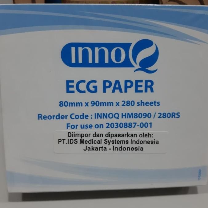 Jual Peralatan Kertas Ekg 80Mm X 90Mm X 280 Sheet, Ge Mac 400/Mac 600, Garansi 100%
