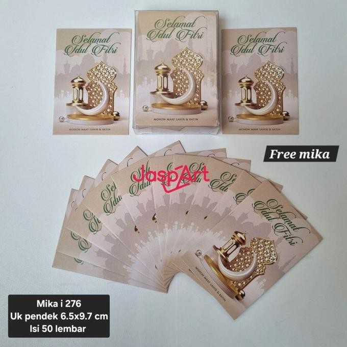 

Produk Unggulan] AMPLOP LEBARAN HARI RAYA IDUL FITRI MIKA ISI 50 LEMBAR - KD276