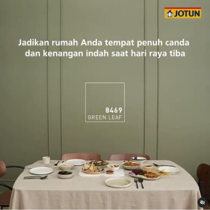 

CAT TEMBOK INTERIOR JOTUN COVER/MAJESTIC-GREEN LEAF/8469 ORIGINAL