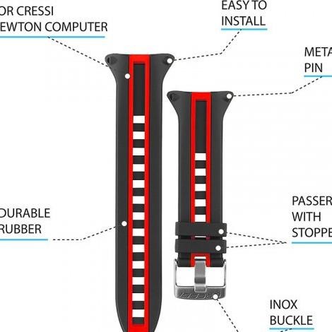 Diskon Cressi Strap Dive Computer Kit For Newton / Drake Dive Watch Computer