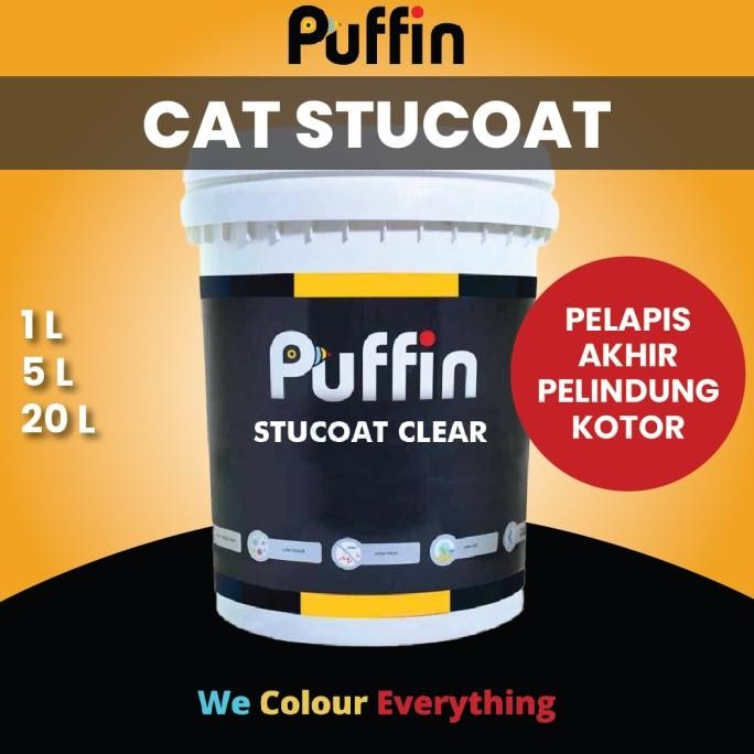 

PUFFIN STUCOAT CLEAR CAT STUCCO PELAPIS AKHIR CLEAR ORIGINAL