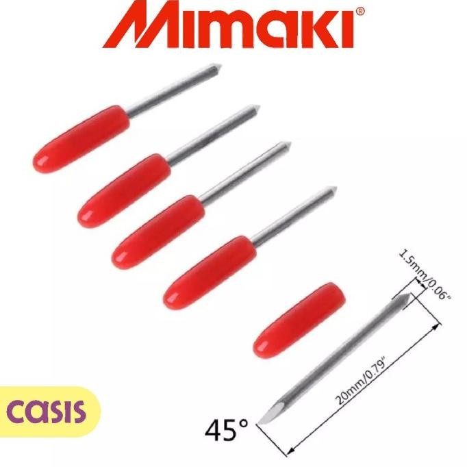 

Berkualitas mata pisau mimaki 45 derajat 1 box isi 5 pcs