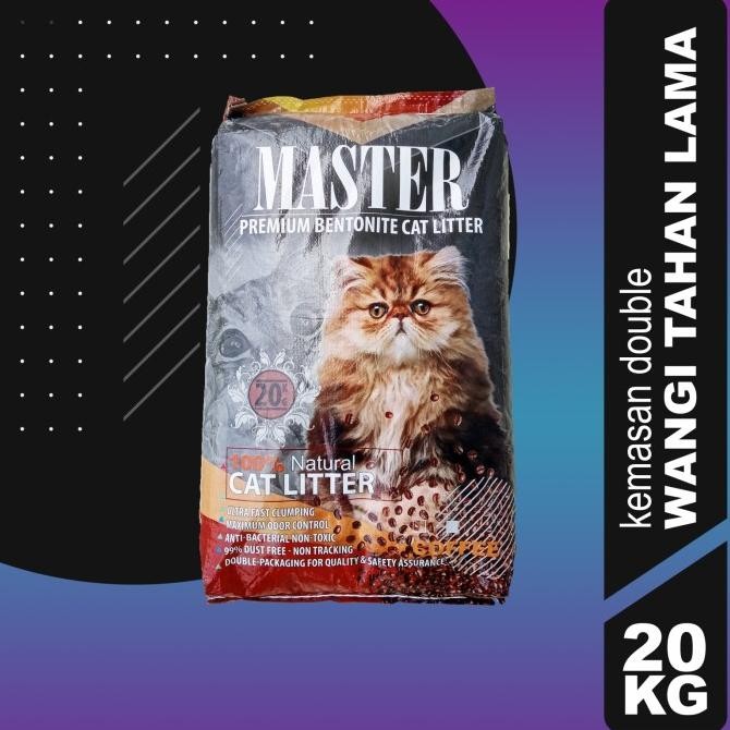 

PASIR KUCING WANGI GUMPAL MASTER 20KG CAT SAND LITTER 20 KG JUNIOR TOP ORIGINAL