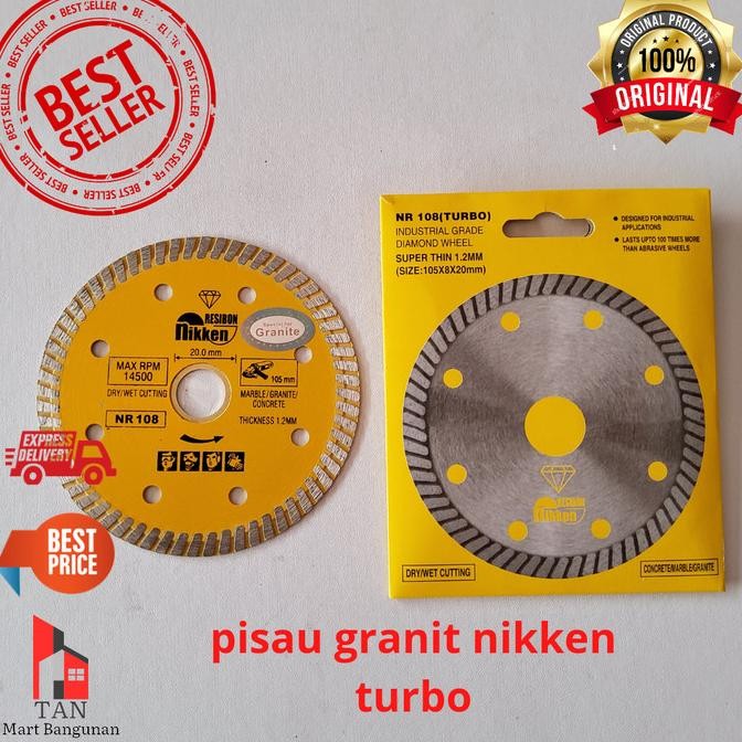 

Berkualitas diamond wheel nikken resibon turbo pisau potong granit turbo