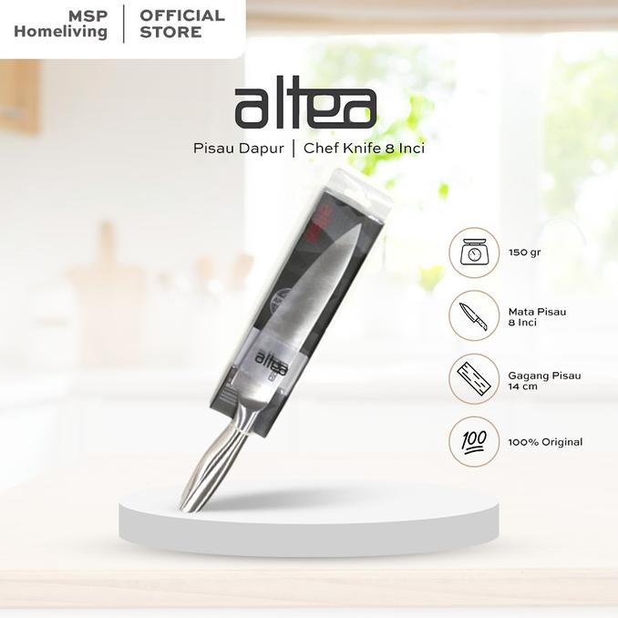 

Berkualitas Altea Pisau dapur 8" Chef's Knife SS MSP-LA125KE0001