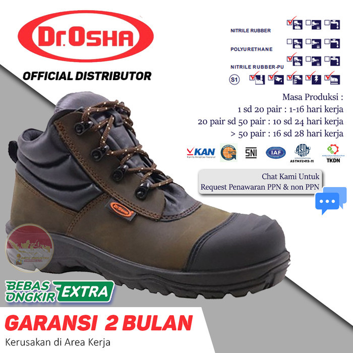 Jual Safety Shoes Dr.Osha Elite Ankle Boot 3236 S1 - Sol Pu