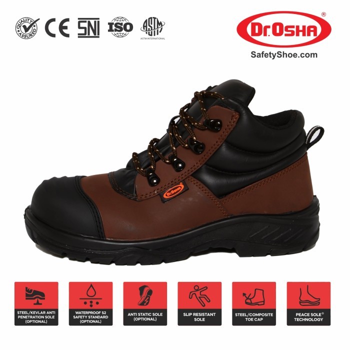Jual Dr.Osha Safety Shoes Sepatu 3236 S2 Elite Ankle Boot Composite