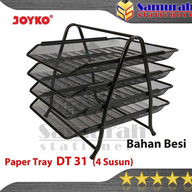 

BEBAS ONGKIR - Document Tray Besi 4 Tingkat DT 31 Joyko / Rak Dokument Kertas 4 Susun