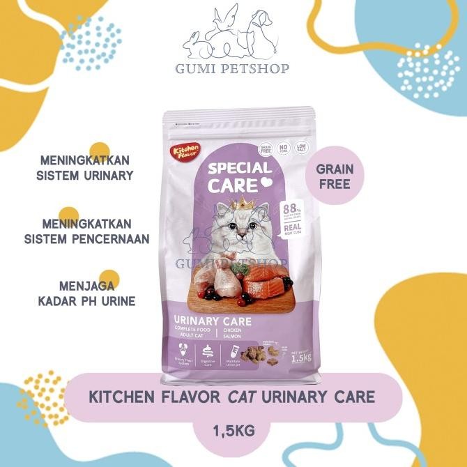 

KITCHEN FLAVOR URINARY CARE CAT FOOD 1,5KG / MAKANAN KUCING URINARY ORIGINAL