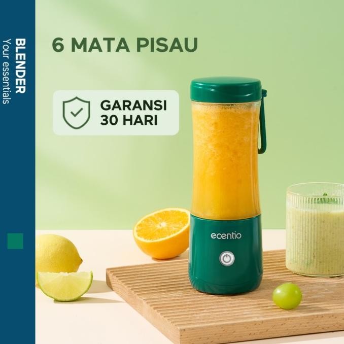 

Berkualitas ecentio Juicer Wireless 6 mata pisau 380ml Blender portable