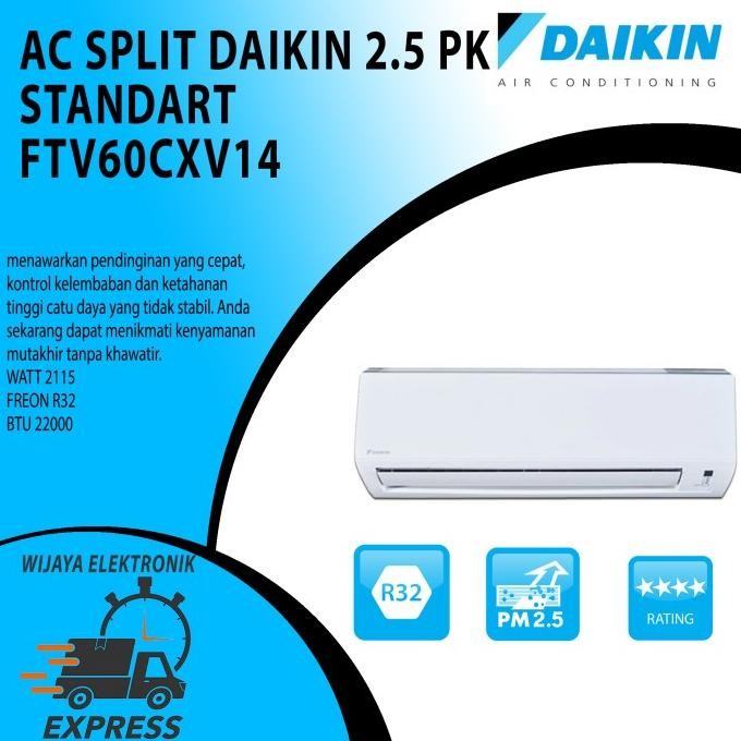 new ac split daikin ftv60 ftv60 ac daikin 2.5pk