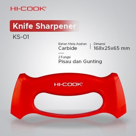 

Berkualitas Hi-Cook Knife Sharpener/Pengasah Pisau KS-01 (outdoor)