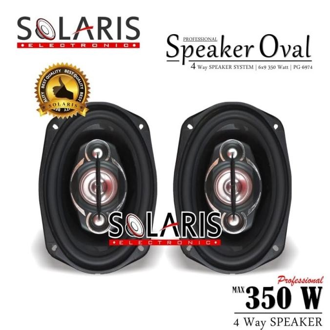 ori - speaker oval 4 way 350 watt pegasus pg-6974 magnet besar