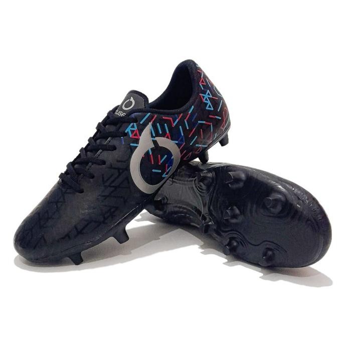SEPATU BOLA ANAK ORTUS CATALIST WEAVE FG BLACK SILVER