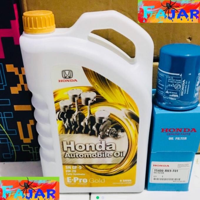 Oli mesin mobil honda epro gold OW-20 4liter mobilio brio brv hrv