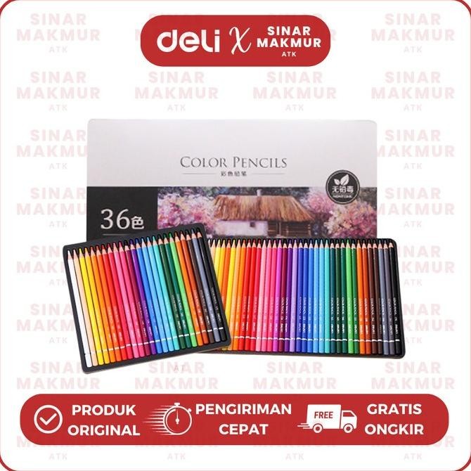 

HIGH-GRADE OIL PENCIL COLOR/PENSIL WARNA 36 WARNA DELI 6566 (SET)