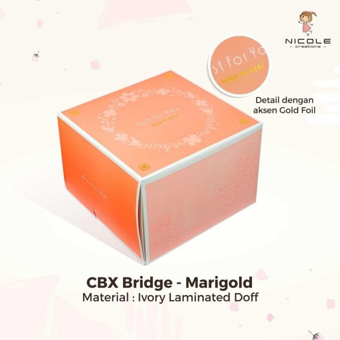 

TERLARIS - Cake Box/Packaging Kue/Kotak Kue Bridge uk 25 x 25 x 17 cm by Nicole