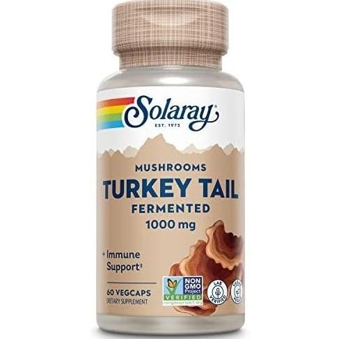 

Solaray Fermented Turkey Tail Mushrooms 1000 Mg 60 Veg Caps