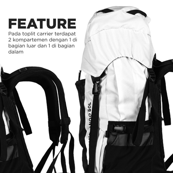 ANTARESTAR Tas Gunung Carrier Pangrango Tas Keril Camping Outdoor Bapa 50L