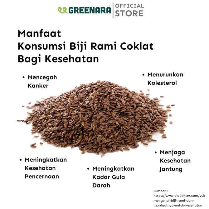 

CUCI GUDANG Biji Rami Coklat 1kg / Natural Brown Flaxseed Kode 773