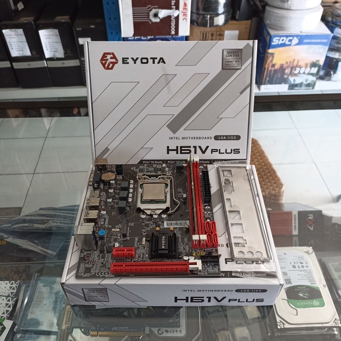 Paket mobo h61 prosesor i5 3470 ram 16gb garansi
