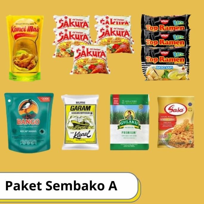 

GRATIS ONGKIR PAKET SEMBAKO PAKET A KODE 42