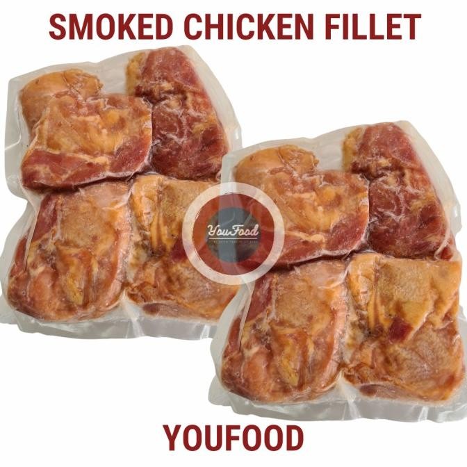 smoked chicken leg fillet/ daging asap - fillet paha ayam 1kg termurah