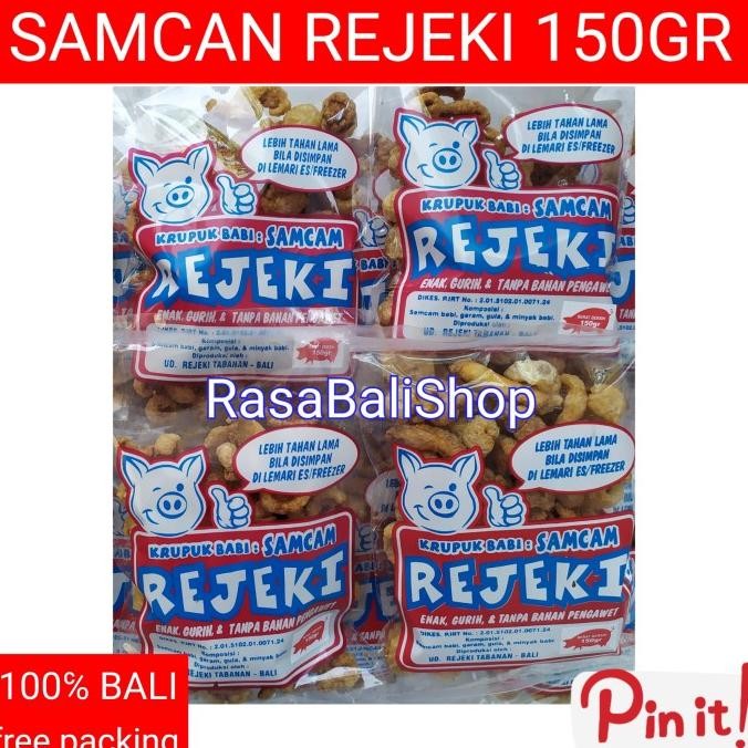 

KOMPLIT SAMCAN REJEKI 150GR KRUPUK BABI KERUPUK BABI REJEKI Kode 352