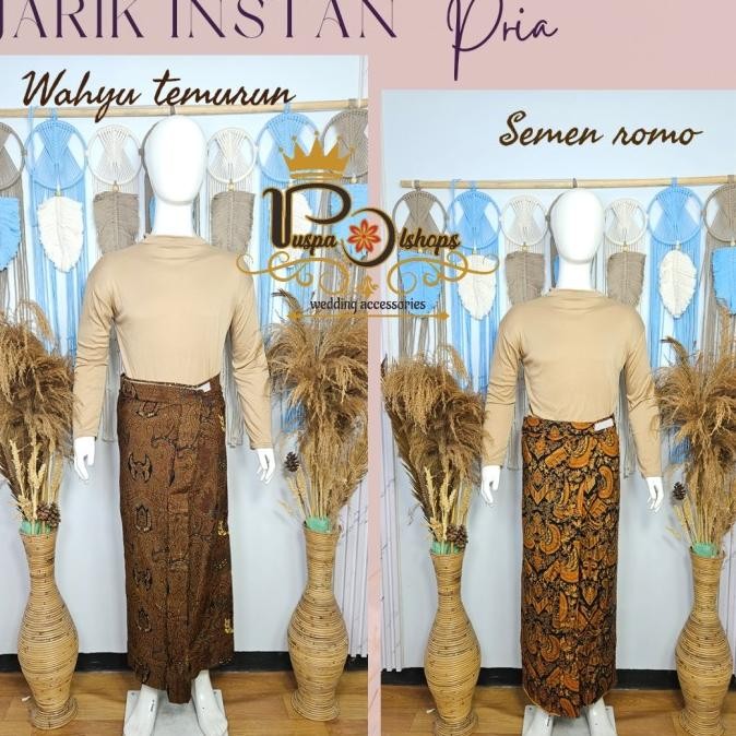 Jarik Pria Dewasa Instan Batik Lilit Instan Ready Gosend|