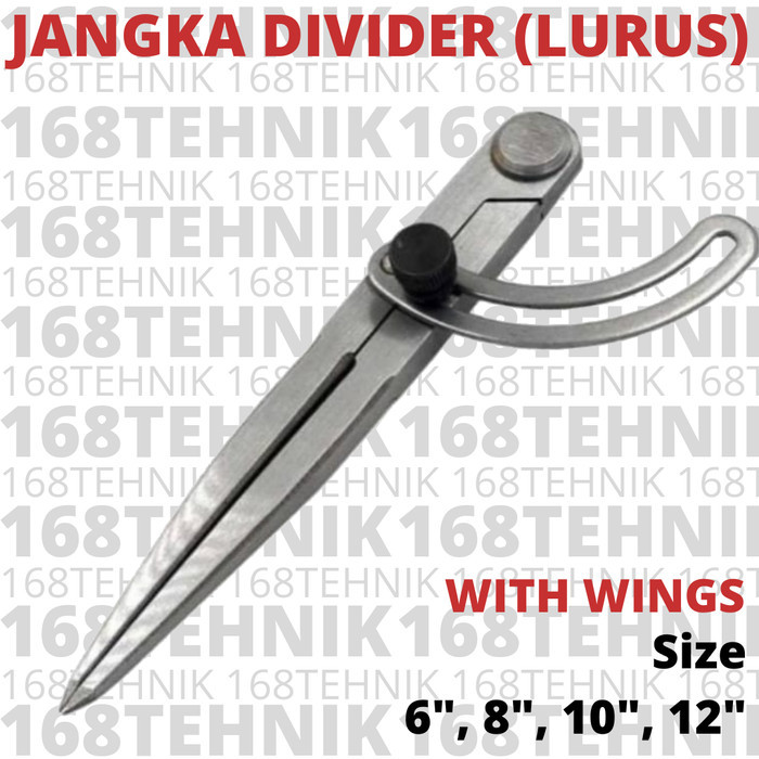 

JANGKA BESI 8" JANGKA LURUS SAYAP 8 WING COMPASS CALIPER 8 INCH