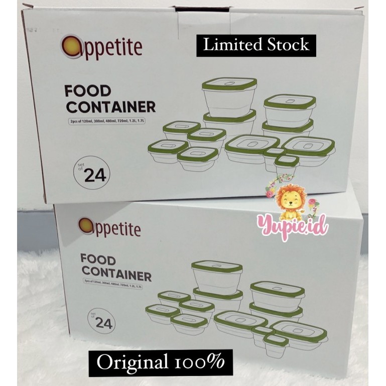Oppetite informa food container gift set / tempat penyimpanan makanan