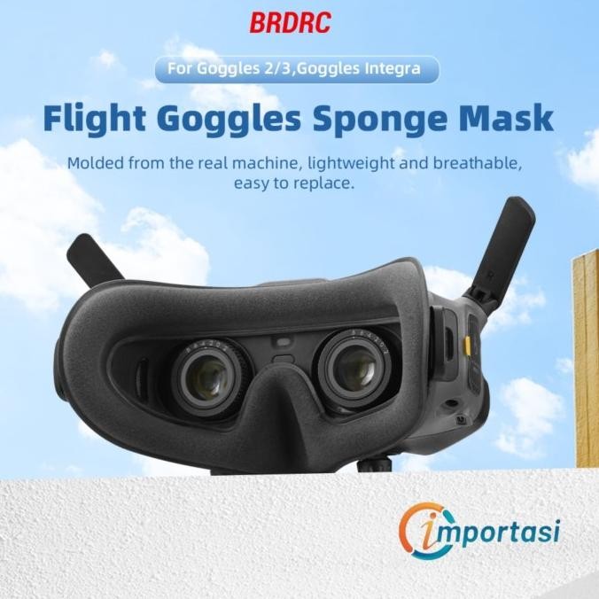 

TERSEDIA BRDRC DJI GOGGLES 3 EYE MASK FACE COVER FOR DJI AVATA 2 FOAM PADDING
