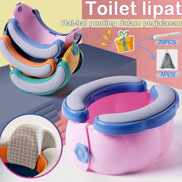 

TERSEDIA TOILET LIPAT ANAK-ANAK/BAYI POTTY ANAK PORTABEL/POTTY TRAVEL FOAM SEAT