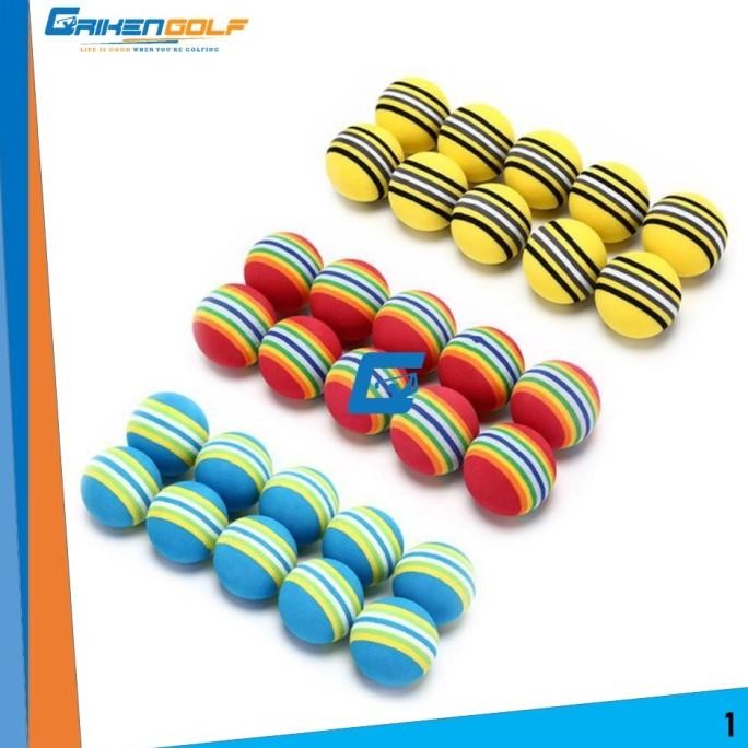 

TERSEDIA GOLF BOLA LATIHAN GABUS RINGAN ISI 10 PCS - BALL SPONGE FOAM SWING