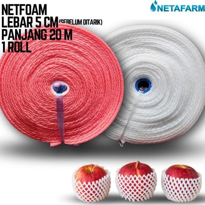 

TERSEDIA BUSA BUAH NET FOAM BESAR JARING BUNGKUS BUAH POLYNET NET - ROLL 20M