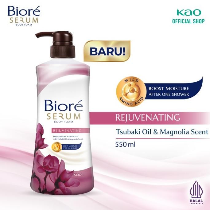 

TERSEDIA BIORE SERUM BODY FOAM REJUVENATING 550ML PUMP - SABUN MANDI CAIR SERUM