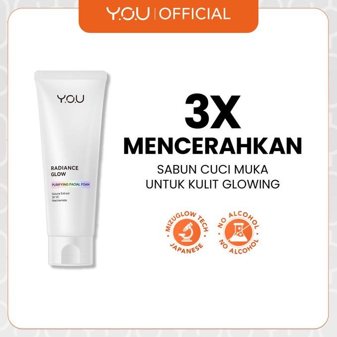 

TERSEDIA YOU RADIANCE GLOW PURIFYING FACIAL FOAM BRIGHTENING VIT C NIACINAMIDE
