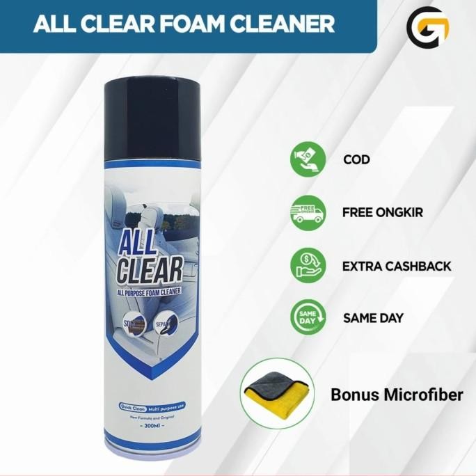 

TERSEDIA ALL CLEAR FOAM - PEMBERSIH SERBA GUNA 300 ML