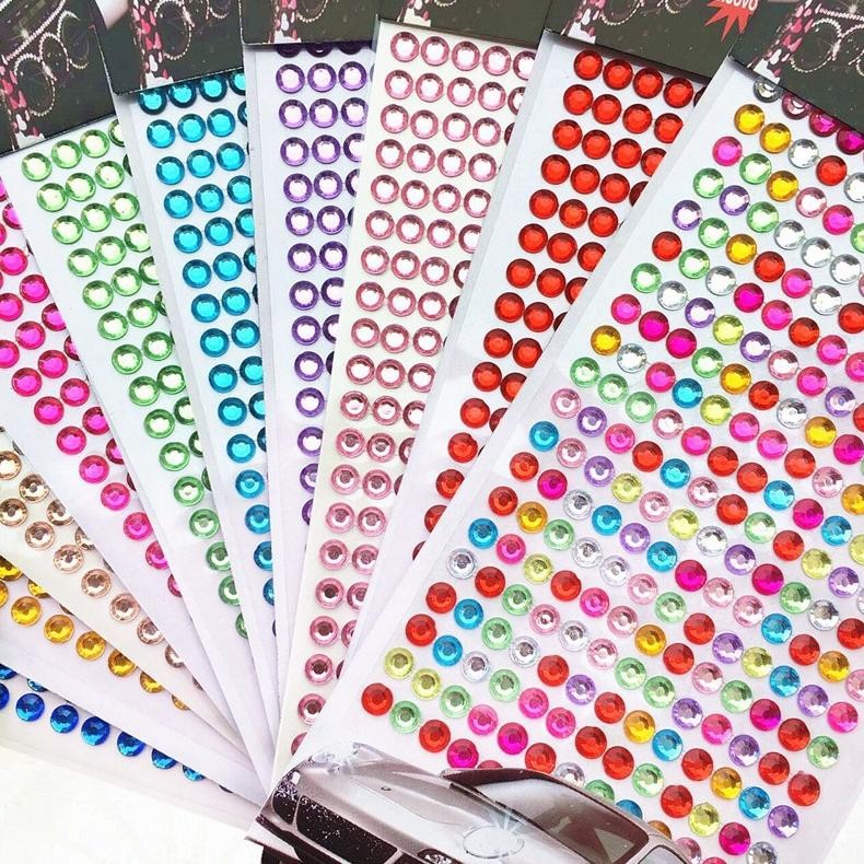 

tyu stiker 3d rhinestone 6mm for deco konseer (098)